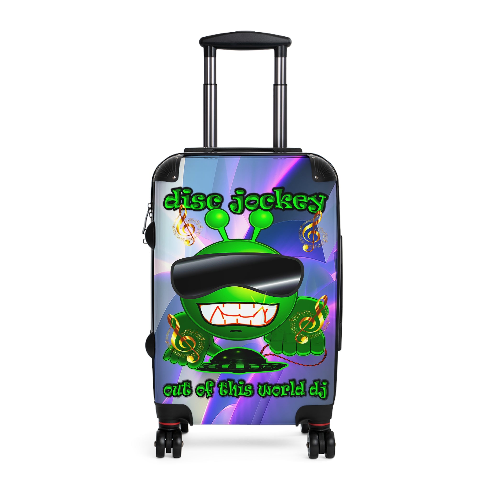 disc jockey - Suitcase (grey-pink wave)