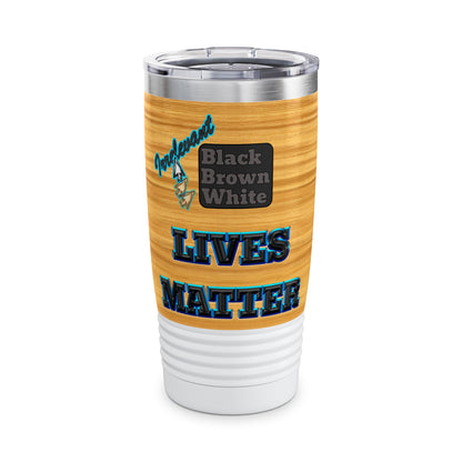 irrelevant - Ringneck Tumbler, 20oz (butterscotch wood finish)
