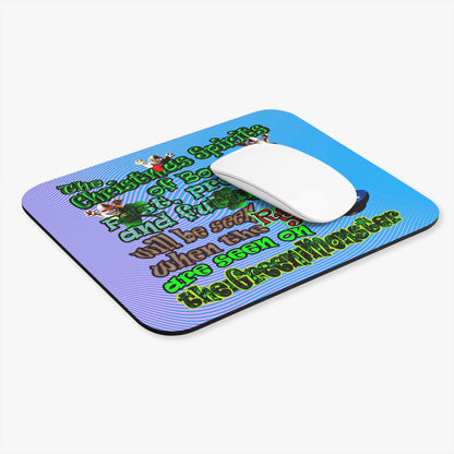 christmas spirits of boston - Mouse Pad (Rectangle) (light blue-purple wave)