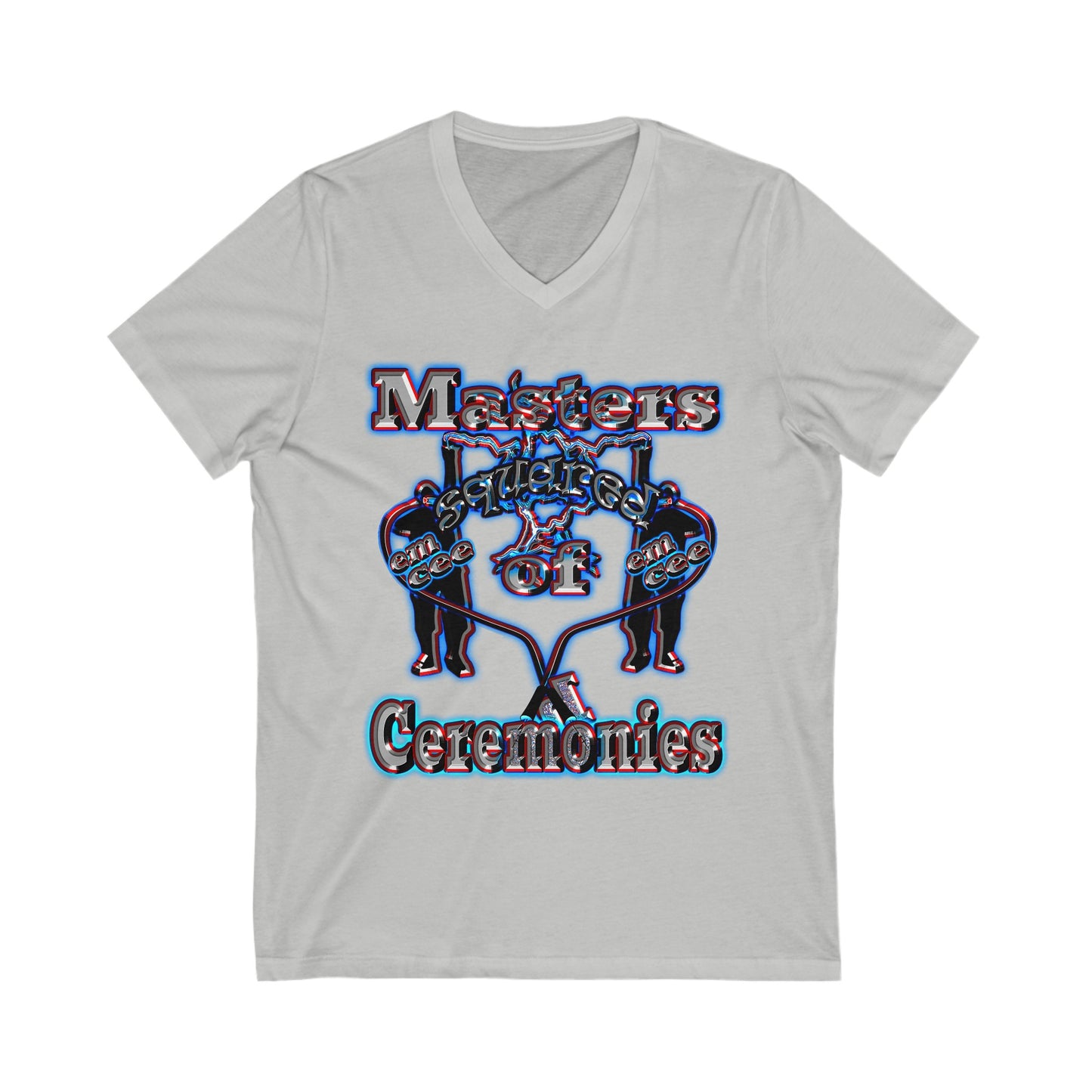 em cee squared - Unisex Jersey Short Sleeve V-Neck Tee