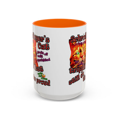 schrodinger's cat - Accent Mug (white)