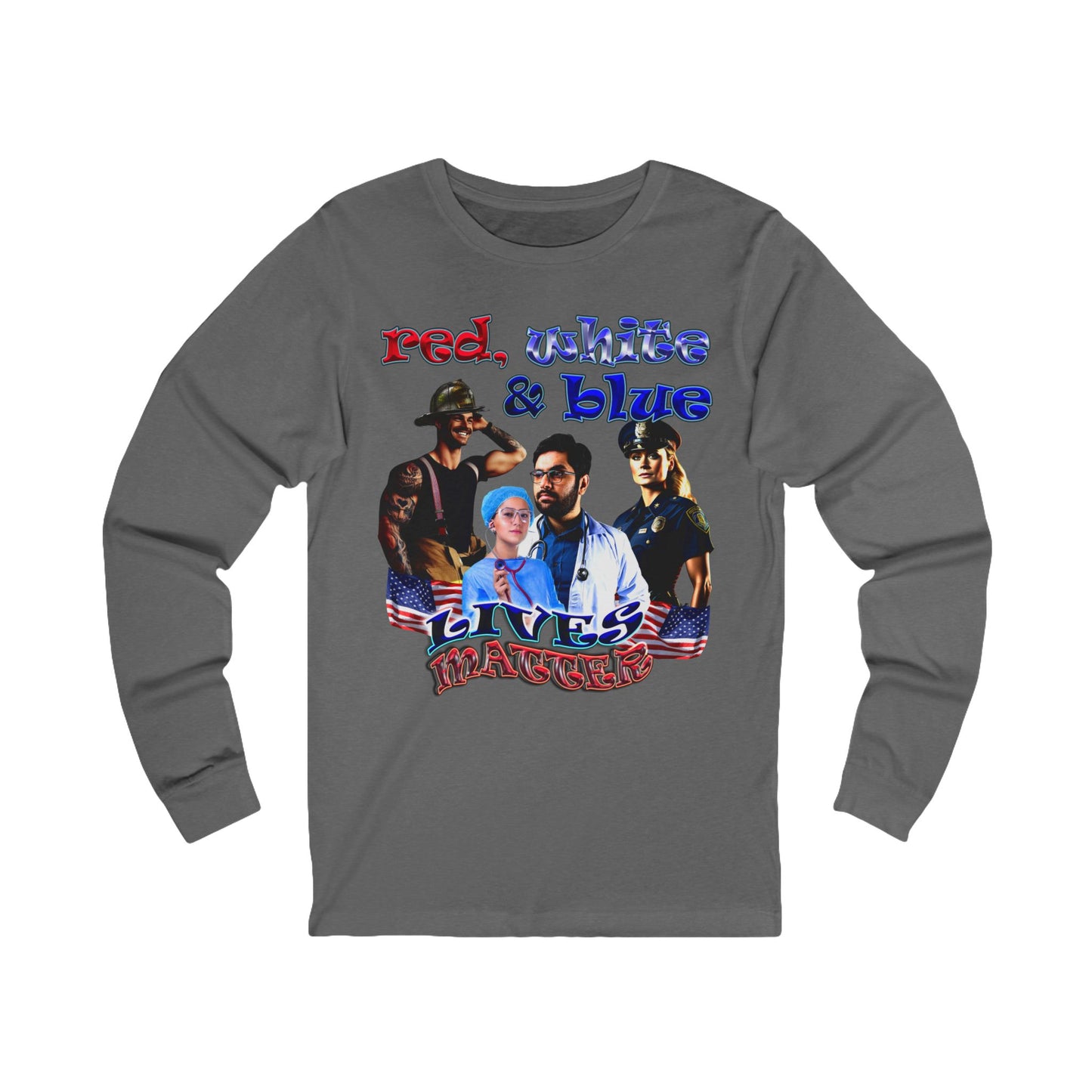 rw&b lives matter - Unisex Jersey Long Sleeve Tee