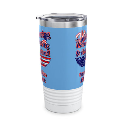 american wing - Ringneck Tumbler, 20oz (light blue)