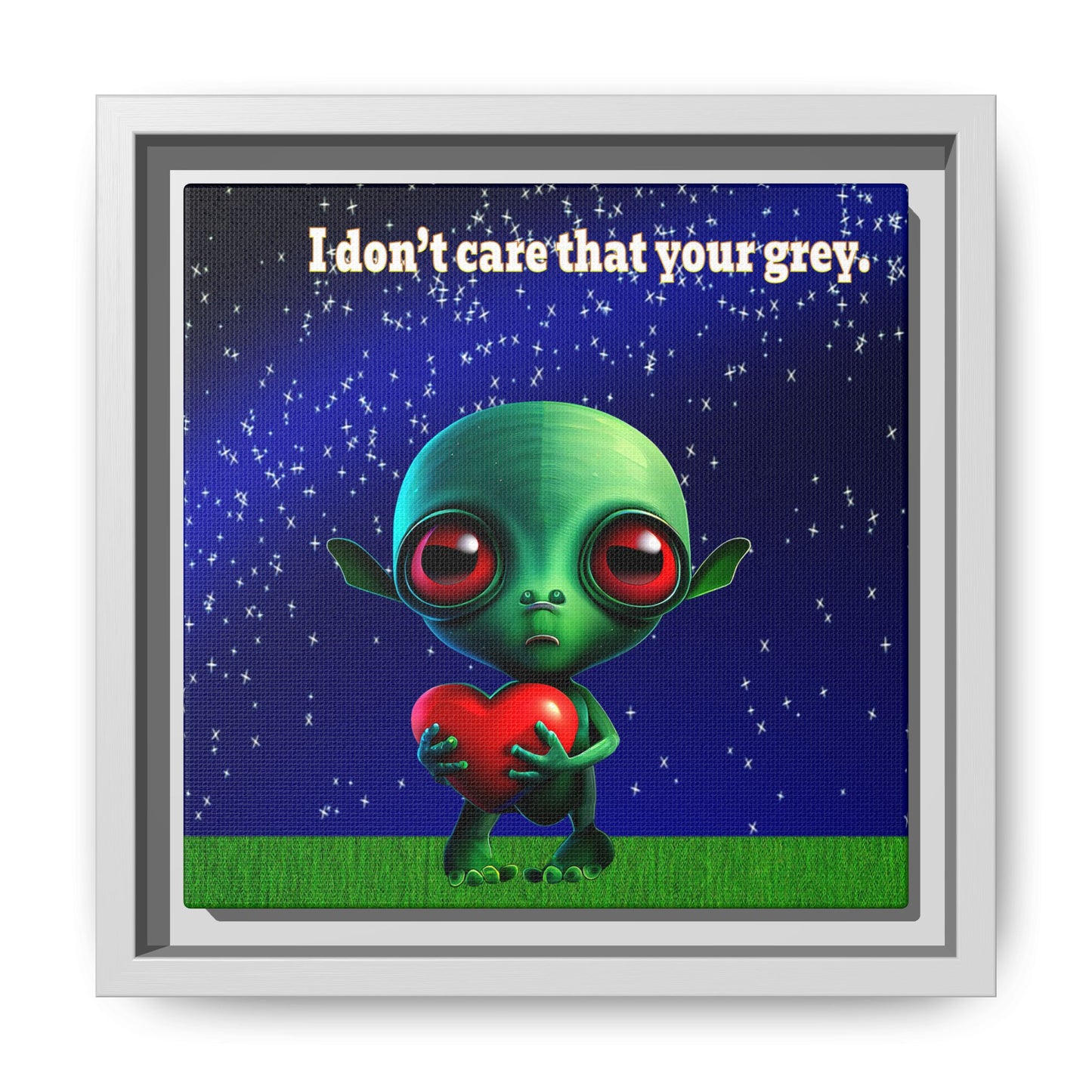 I don't care that your grey - framed canvas art ('snoops' background)