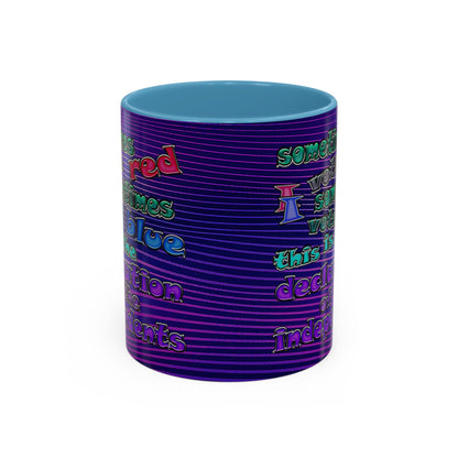 declaration of the independents - Accent Mug (purple wave)