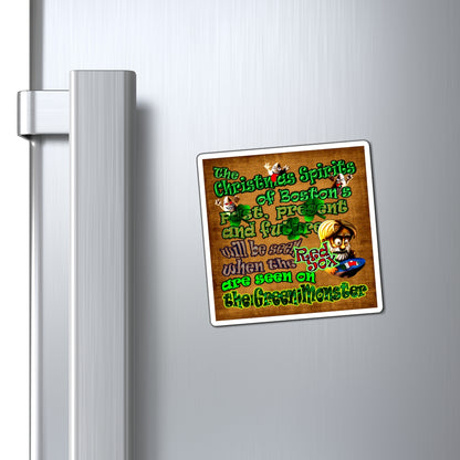 christmas spirits of boston - Magnets - (brown papyrus)