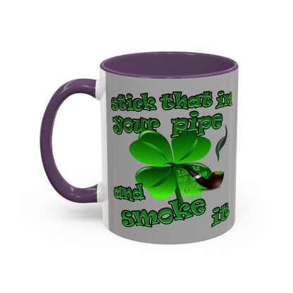 celtics logo - Accent Mug (light grey)