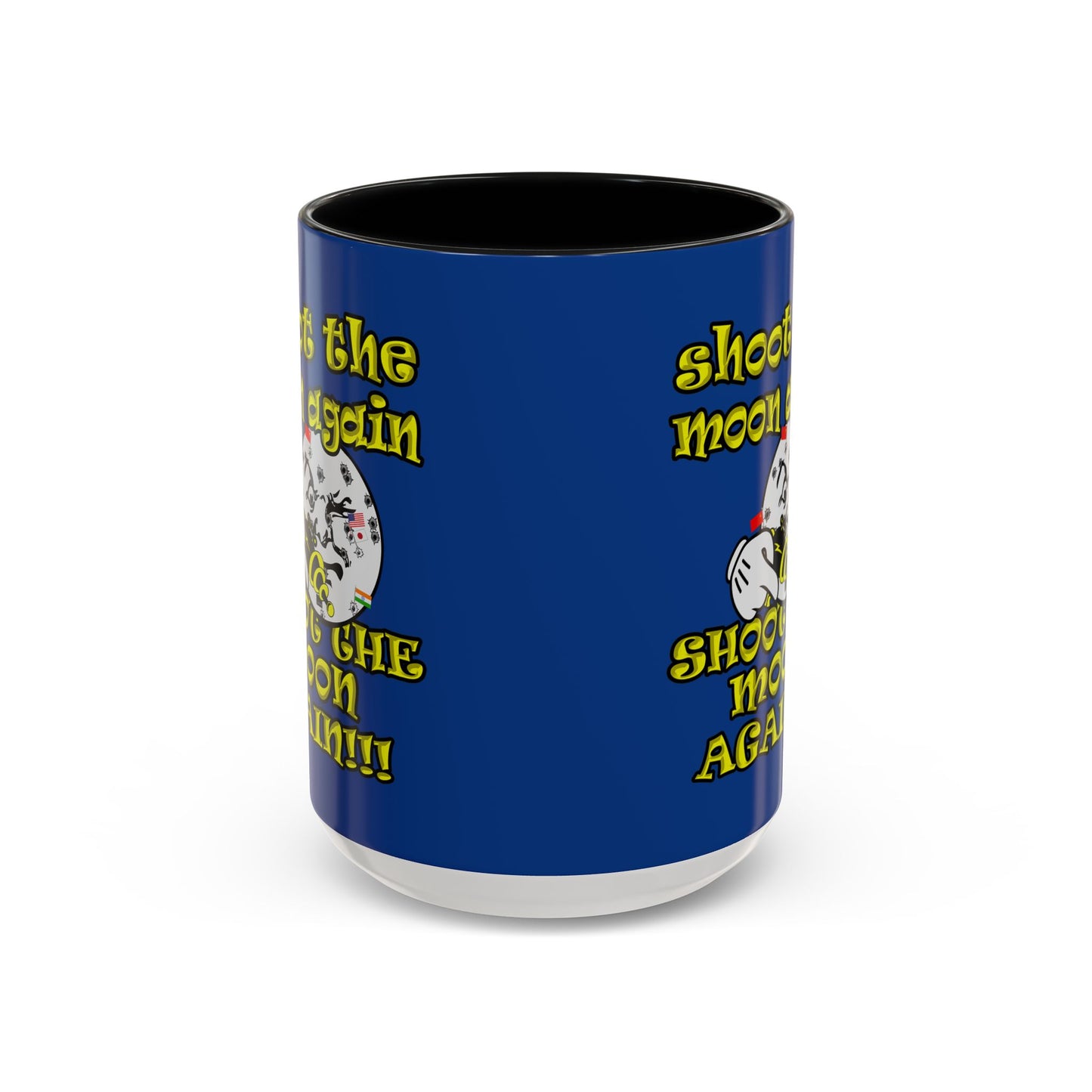 shoot the moon again - Accent Mug (dark blue)