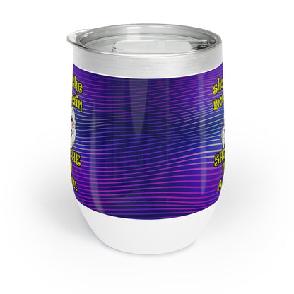 shoot the moon again - Chill Wine Tumbler (purple wave)