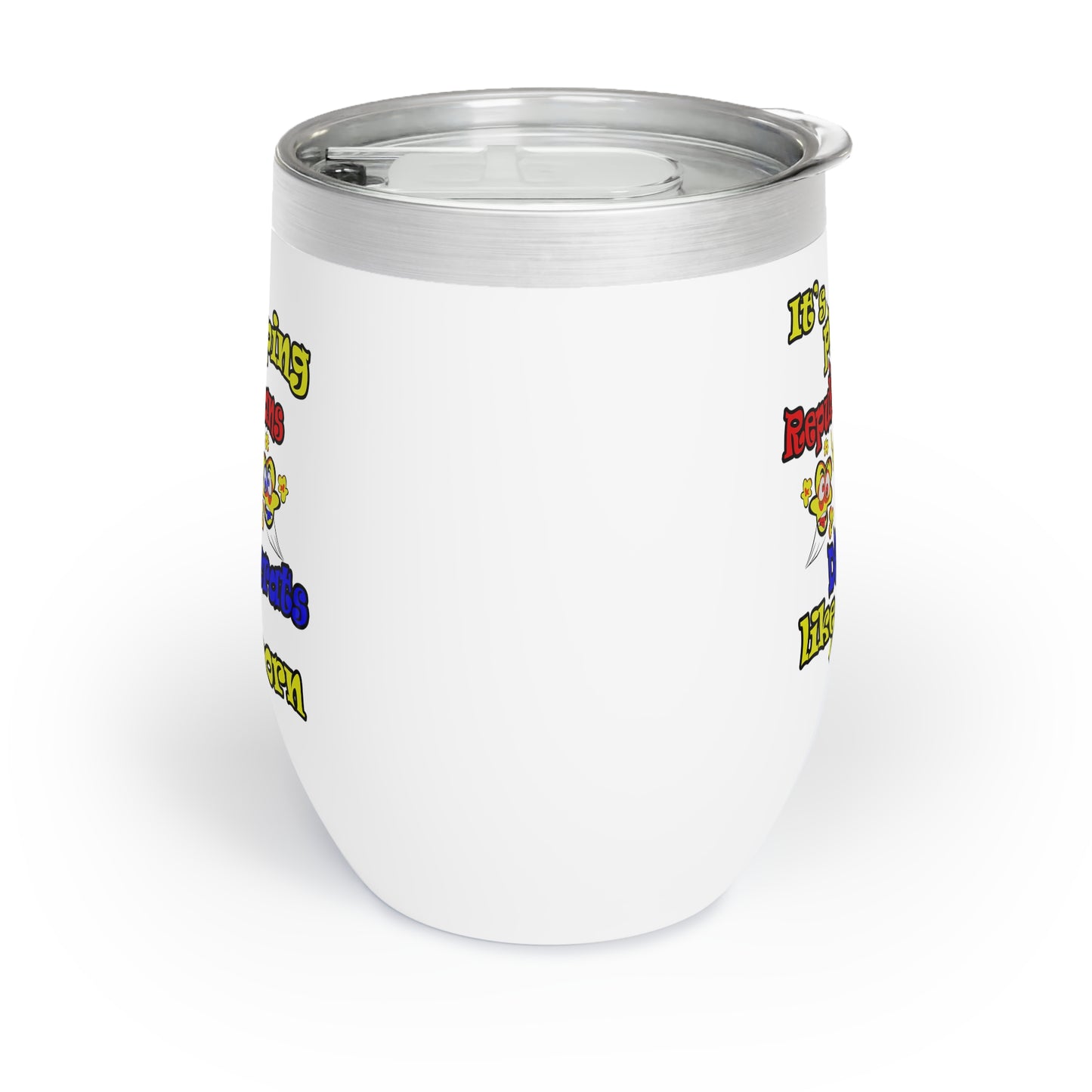 popping like popcorn - Chill Wine Tumbler