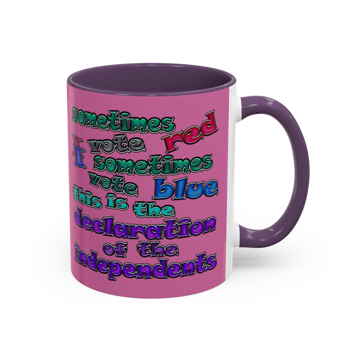 declaration of the independents - Accent Mug (light pink)