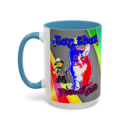 tag that - Accent Mug (rainbow split)