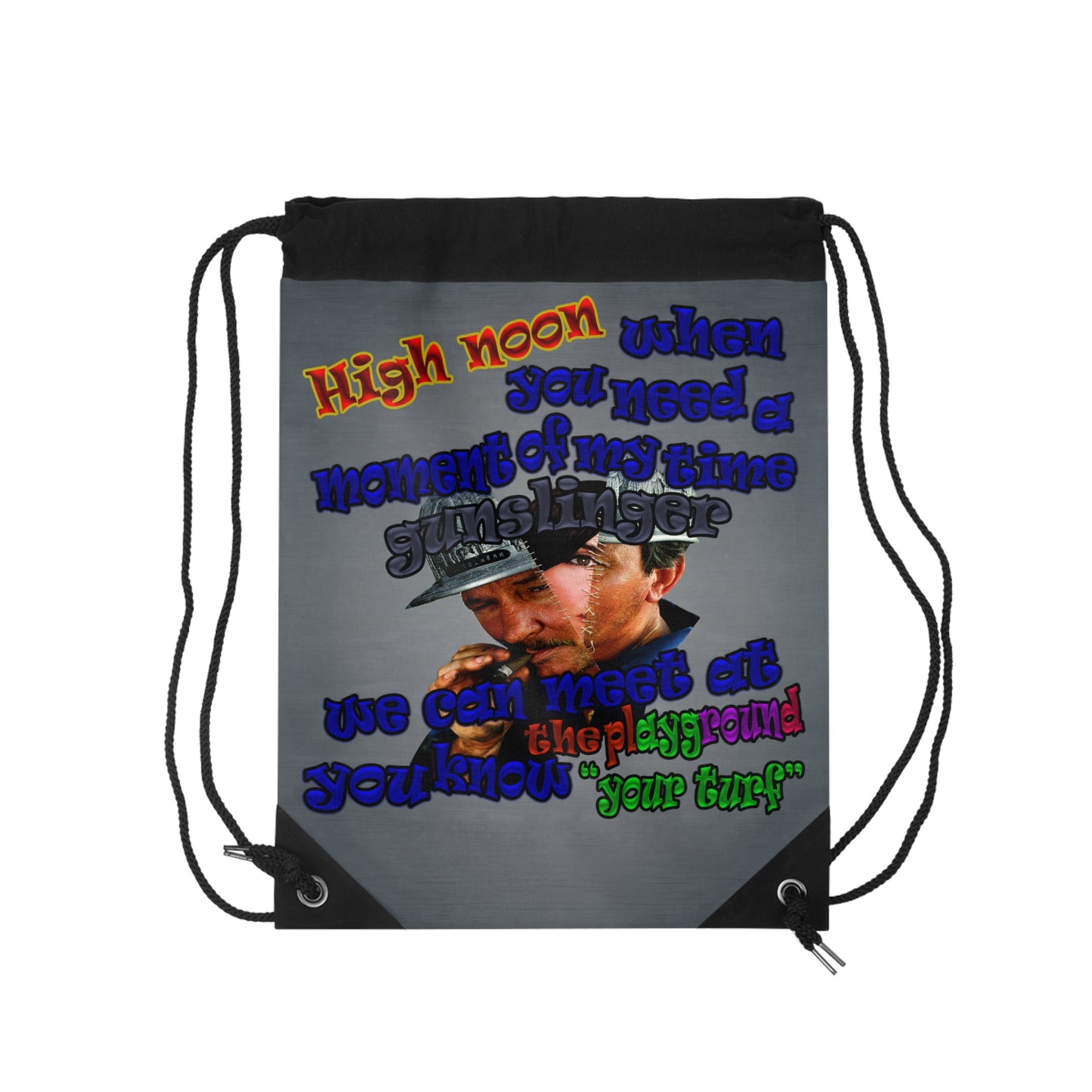 high noon - Drawstring Bag (grey-light grey)