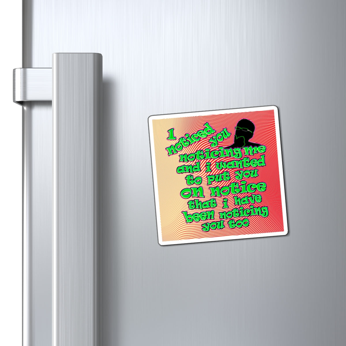 noticed you noticing - Magnets - (yellow-orange wave)