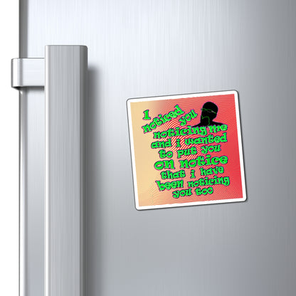 noticed you noticing - Magnets - (yellow-orange wave)
