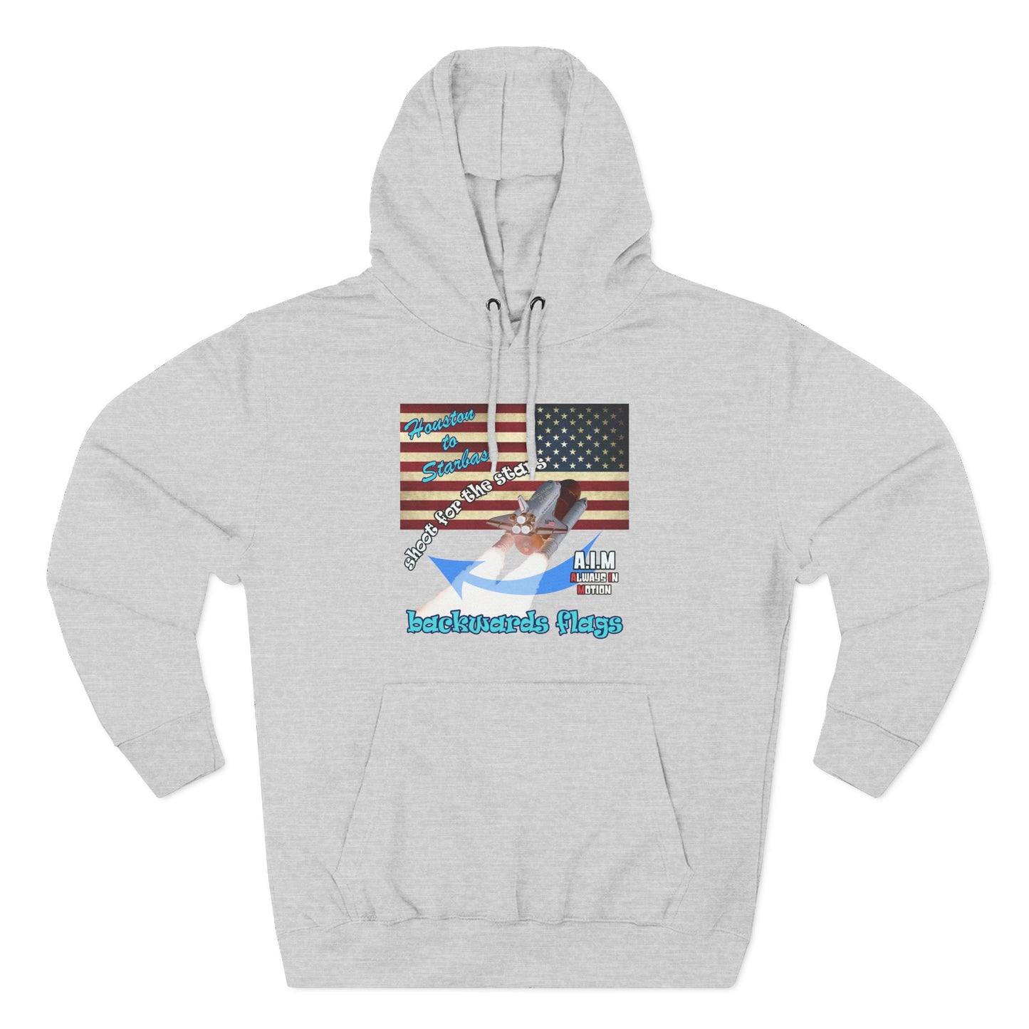 shoot for the stars - Three-Panel Fleece Hoodie