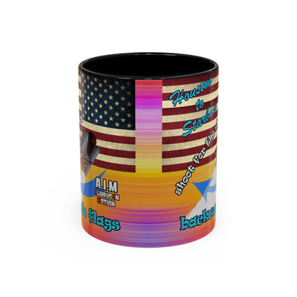 shoot for the stars - Accent Mug (color blur)