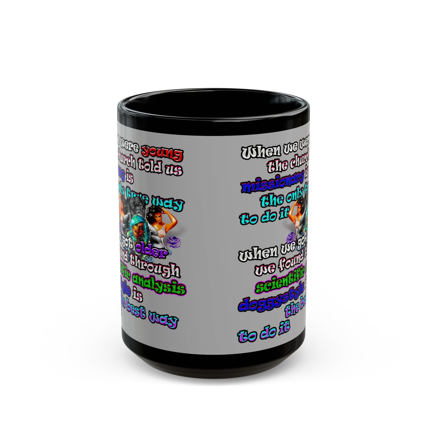 doggystyle - Black Mug (light grey)