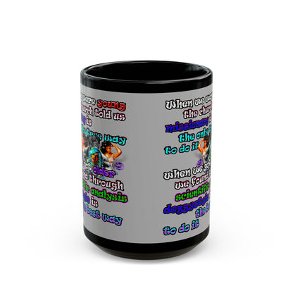 doggystyle - Black Mug (light grey)