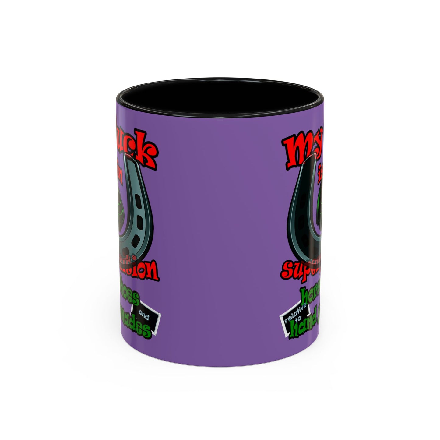 my luck - Accent Mug (light purple)