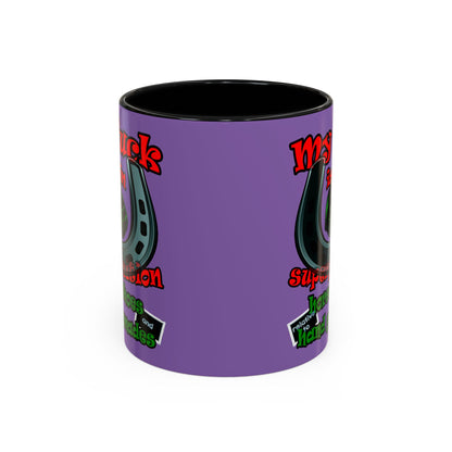 my luck - Accent Mug (light purple)