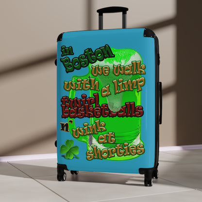 celtics logo - Suitcase (turquoise)