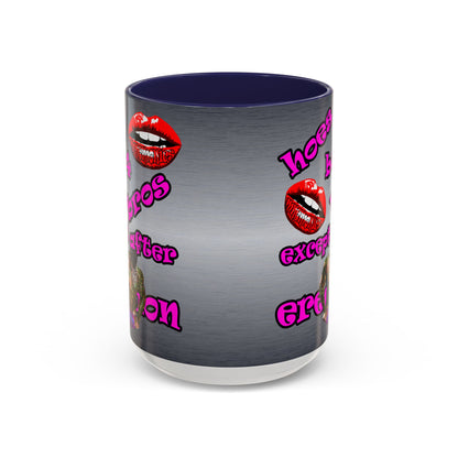 hoes b4 bros - Accent Mug (brushed nickel)
