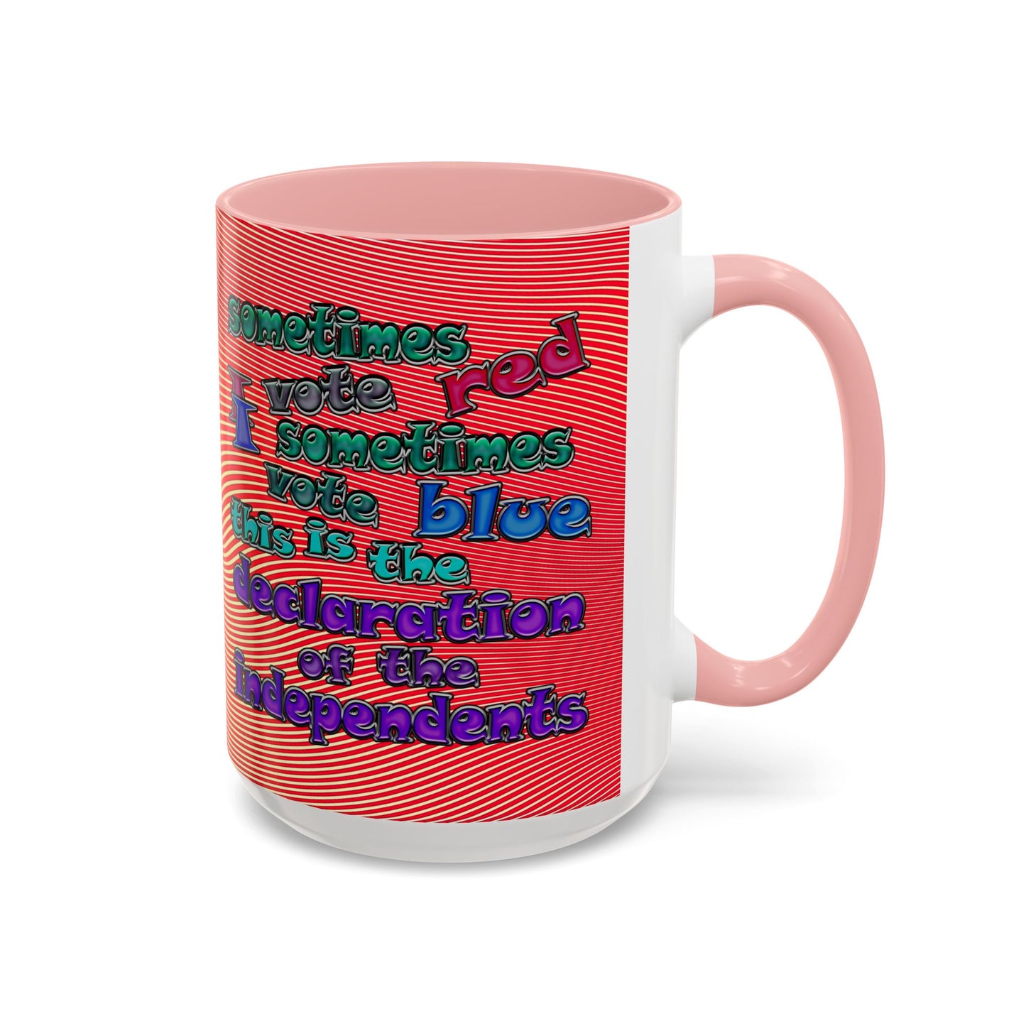 declaration of the independents - Accent Mug (yellow-orange wave)