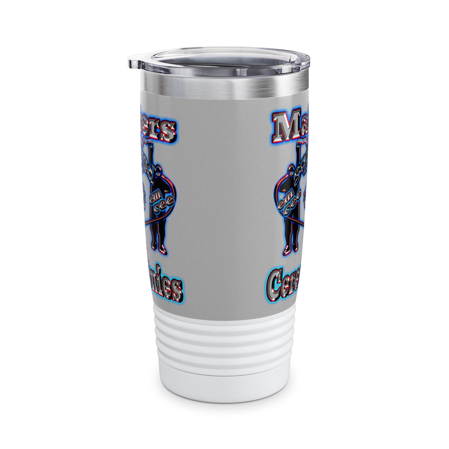 em cee squared - Ringneck Tumbler, 20oz (light grey)