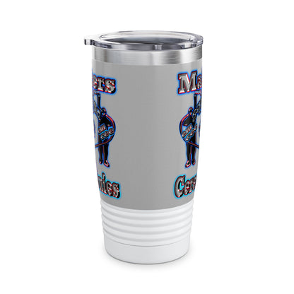 em cee squared - Ringneck Tumbler, 20oz (light grey)