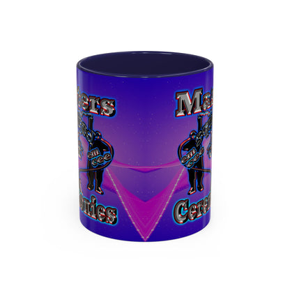 em cee squared - Accent Mug (purple-pink wave)