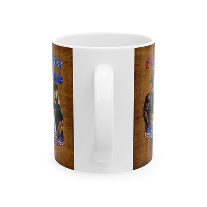 rw&b lives matter - White Mug (brown papyrus)