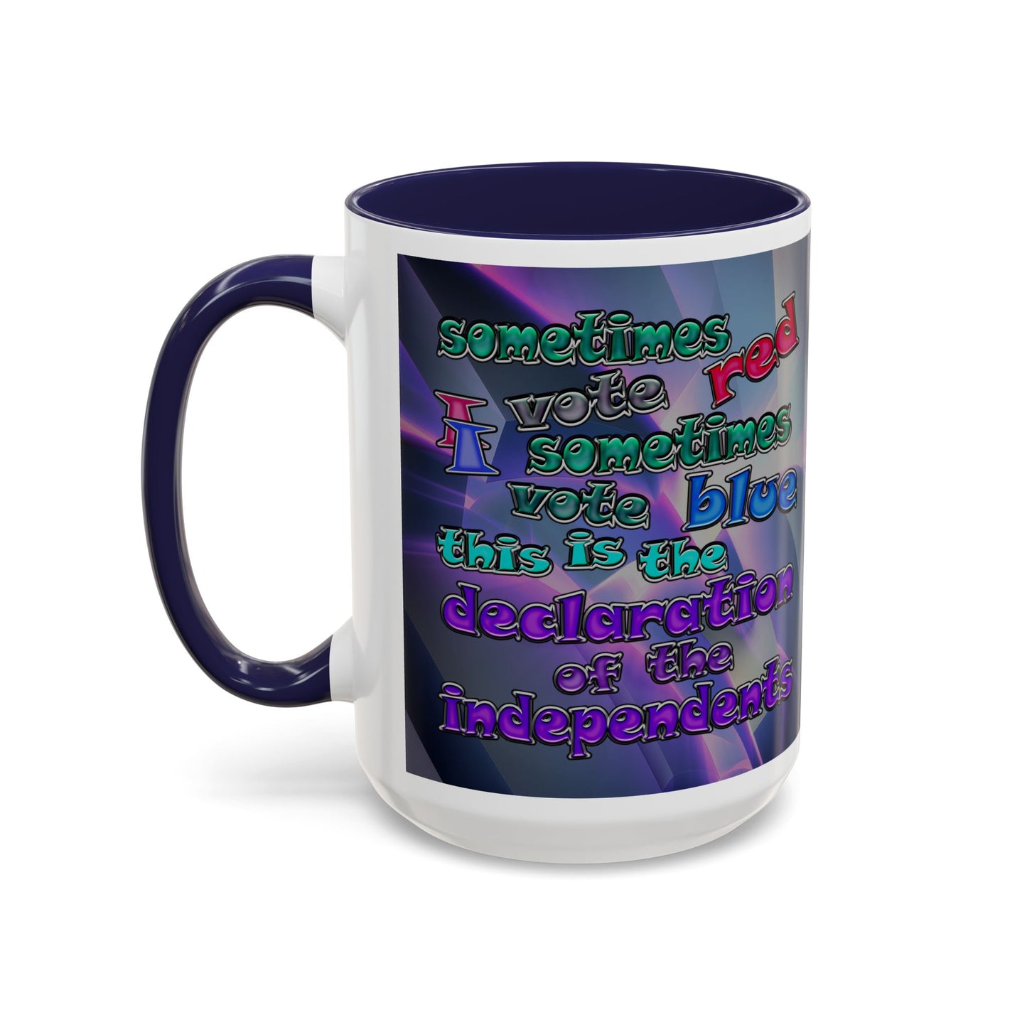 declaration of the independents - Accent Mug (grey-pink wave)