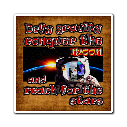 defy conquer reach - Magnets - (brown papyrus)