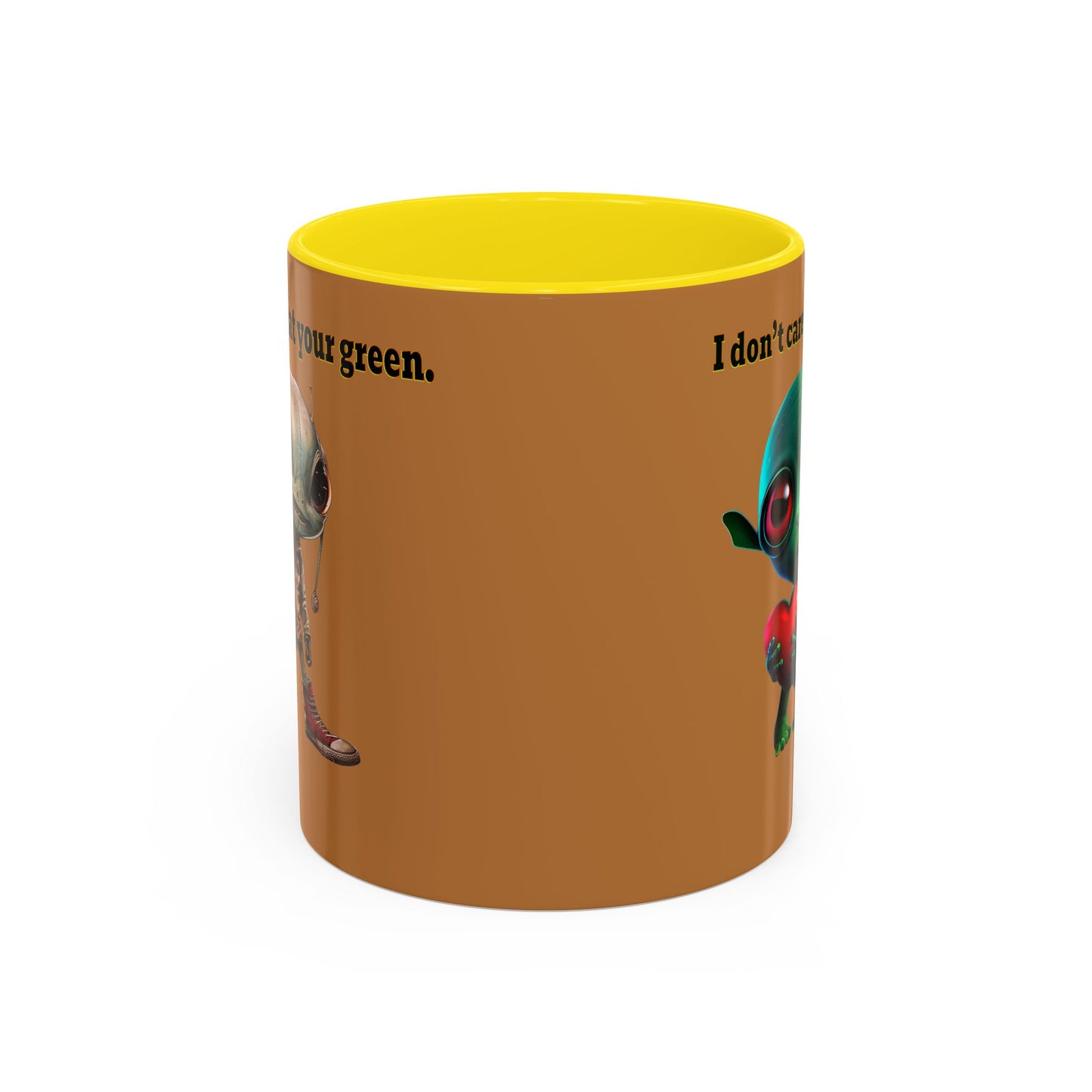 I don't care that your grey - Accent Mug (light brown)