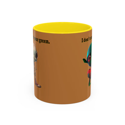I don't care that your grey - Accent Mug (light brown)