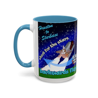 shoot for the stars - Accent Mug ('snoops' background)