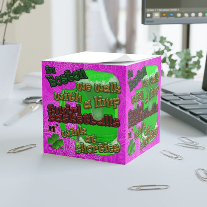 celtic's logo - note cube (pink swirl)