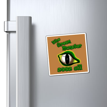 green monster - Magnets - (light brown)