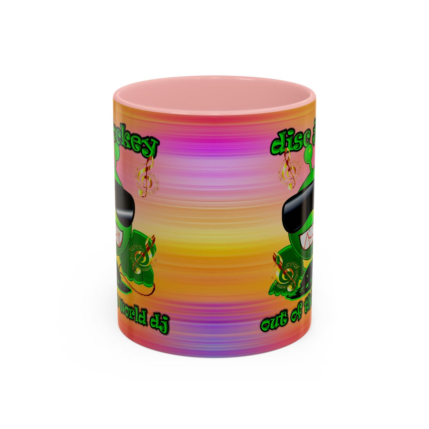 disc jockey - Accent Mug (color blur)