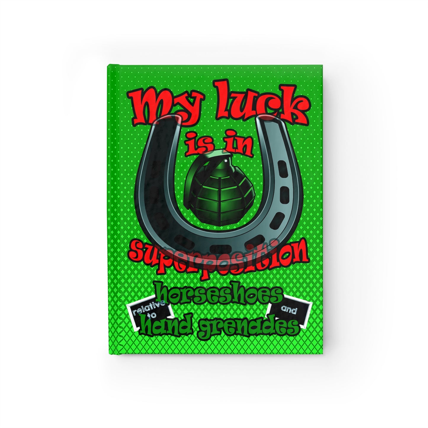 my luck - journal-lined (logo green)