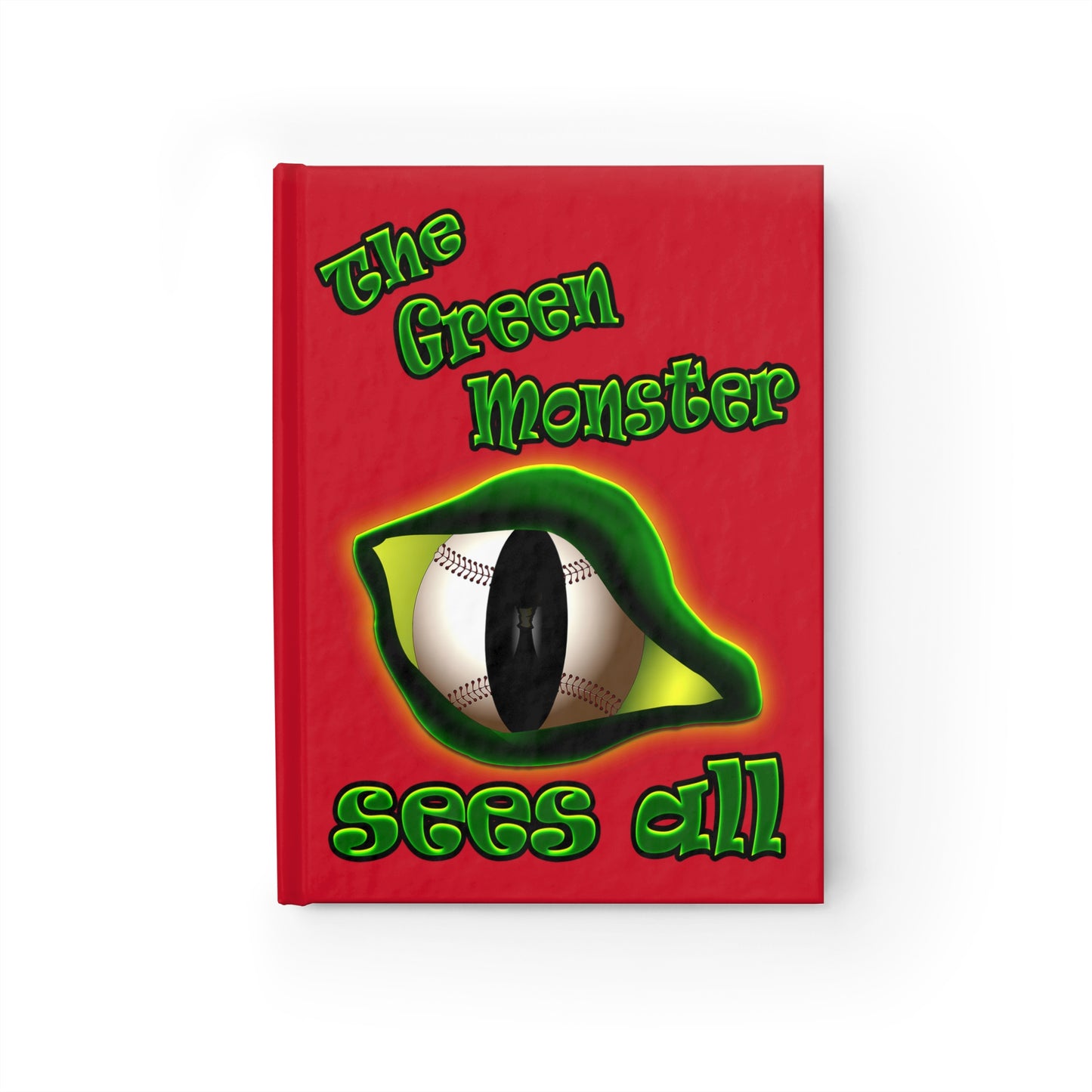 green monster - journal-lined (dark red)