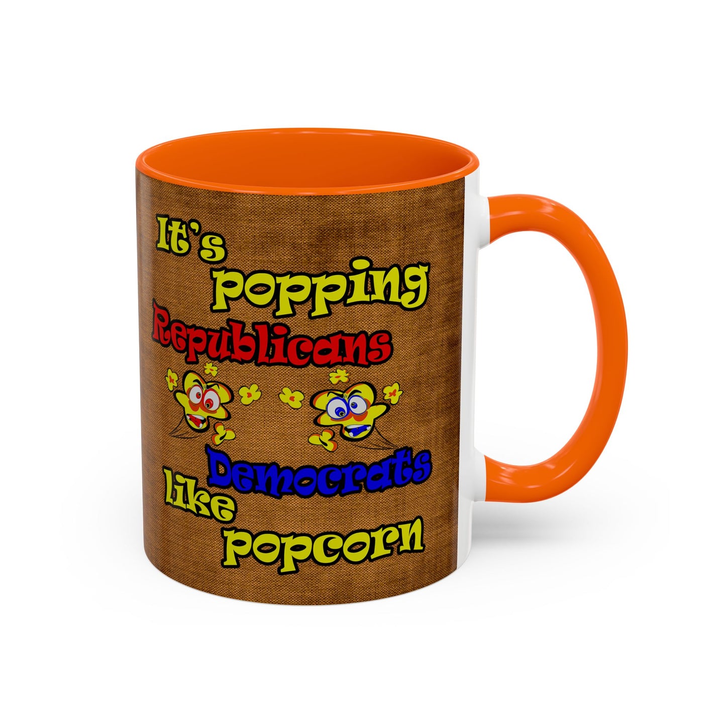 popping like popcorn - Accent Mug (brown papyrus)