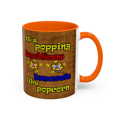 popping like popcorn - Accent Mug (brown papyrus)