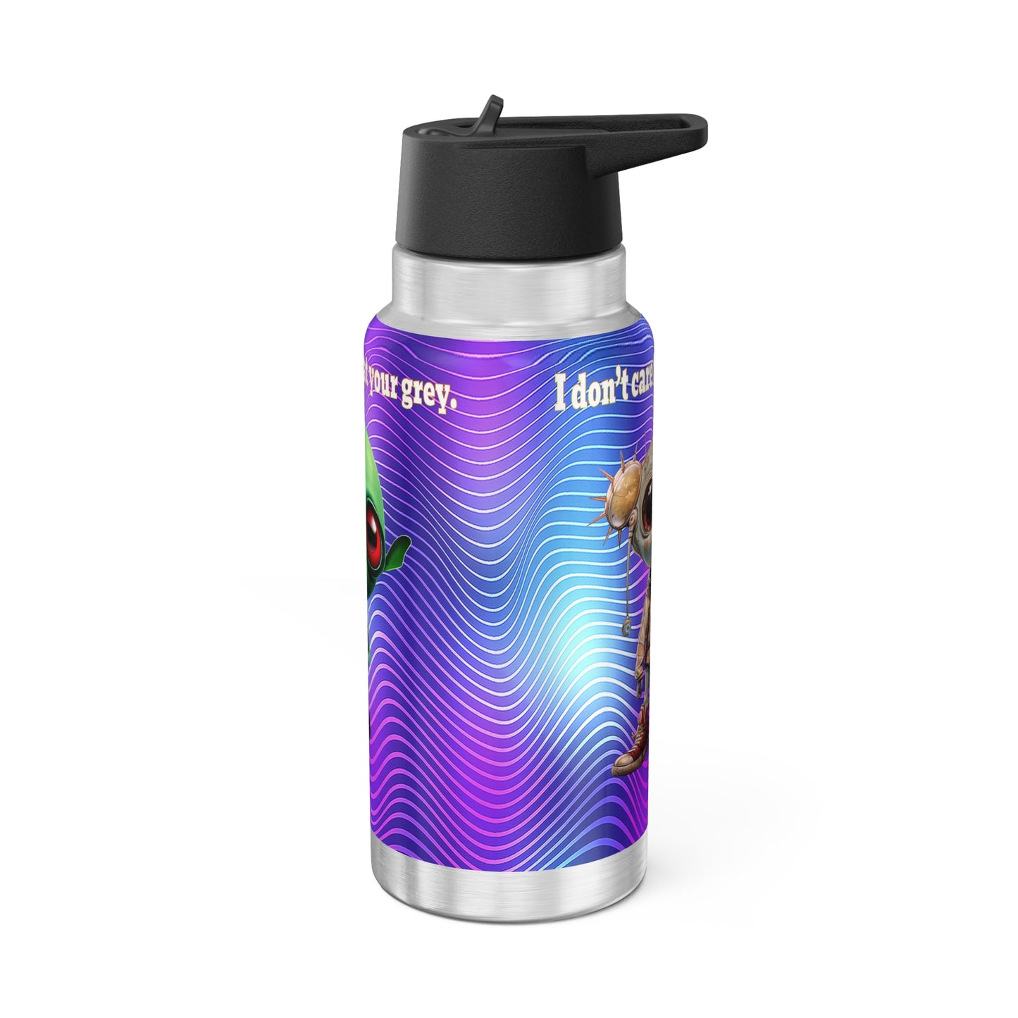 I don't care that your grey - Gator Tumbler, 32oz  (purple wave)