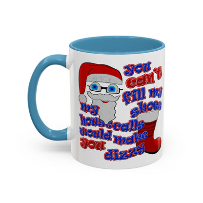 santa's shoes - Accent Mug (white)