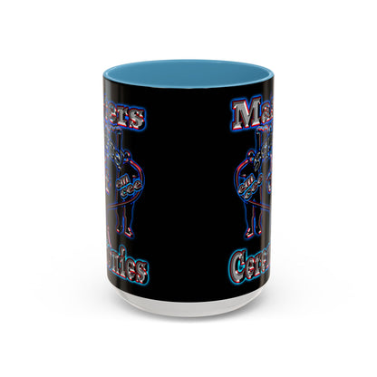 em cee squared - Accent Mug (black)