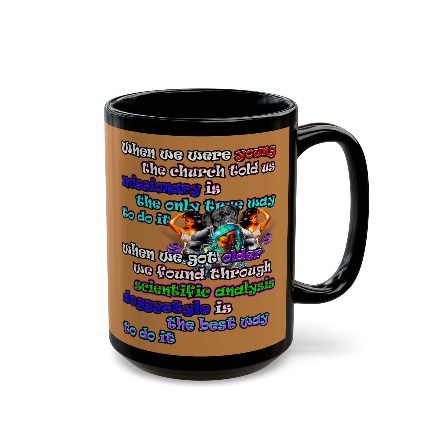 doggystyle - Black Mug (light brown)