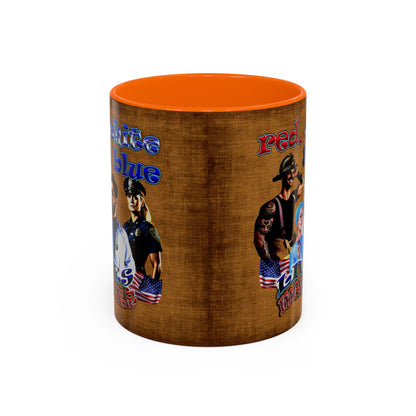 rw&b lives matter - Accent Mug (brown papyrus)