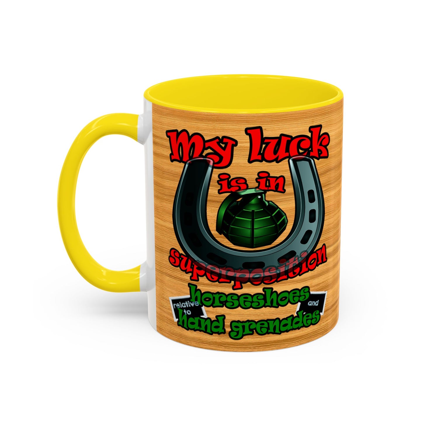 my luck - Accent Mug (butterscotch wood finish)